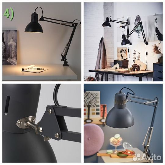 Настольная лампа икеа forsa, новые, в наличии