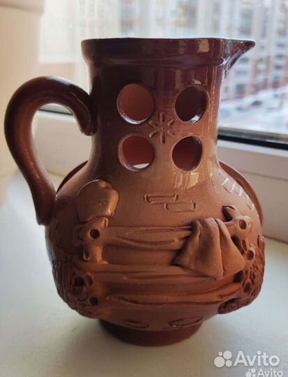 Подсвечник Кувшин глиняный