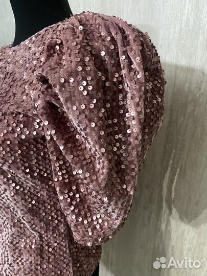 Блузка бархат с пайетками Savida