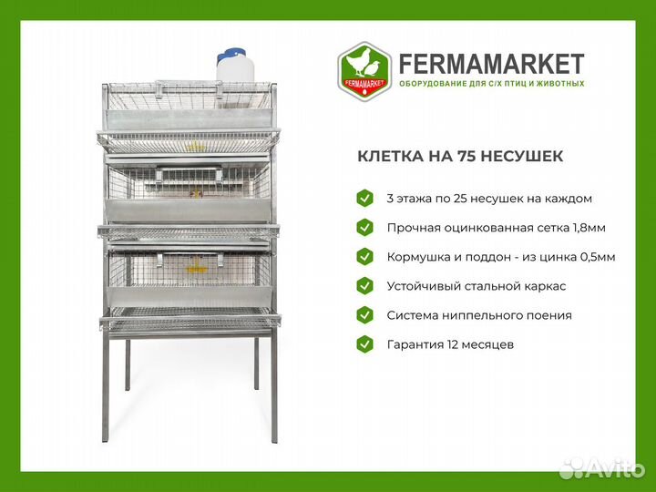 Клетки для перепелов Колпна