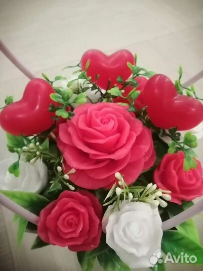 Цветы из мыльных букетов