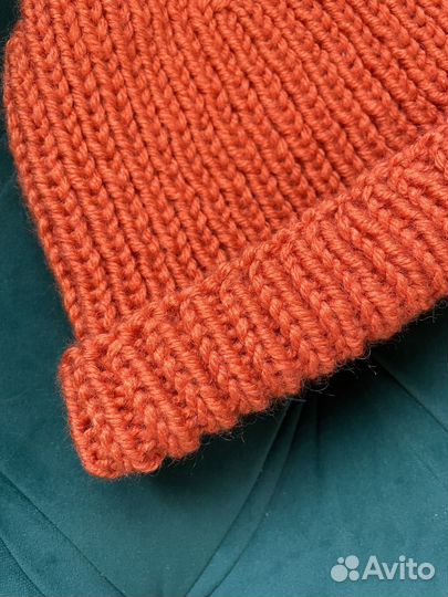 Шапка бини вязаная