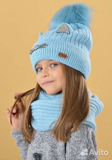 Шапка +снуд (зима)