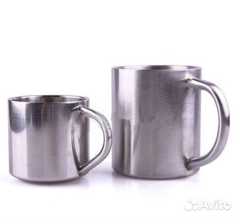 2 набора по 6 кружек с двойными стенками