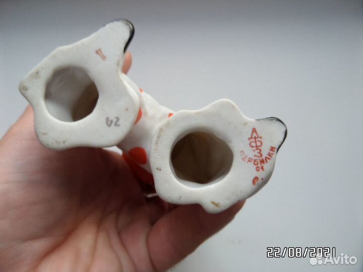 Фарфоровая статуэтка Клоун, дфз, Вербилки