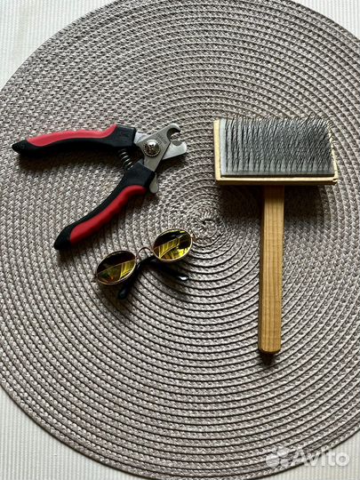 Когтерез, пуходерка, очки для котика