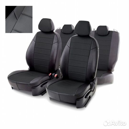 Чехлы из экокожи Mazda 6 2008- sed серый (87151)