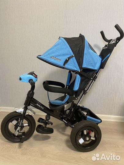 Детский трехколесный велосипед moby kids