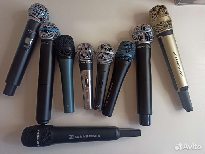 Микрофоны Shure и Sennheiser