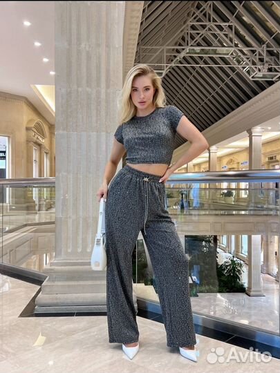 Мерцающий костюм miu miu