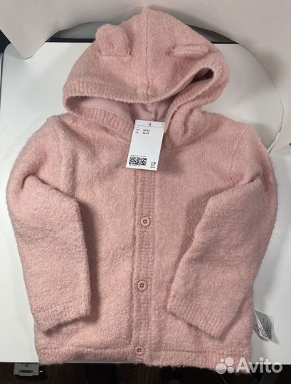 Теплая детская кофта, H&M, 1/5-2 года