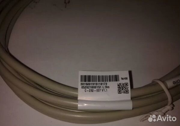 Консольный кабель RJ45 - DB9 (RS232)