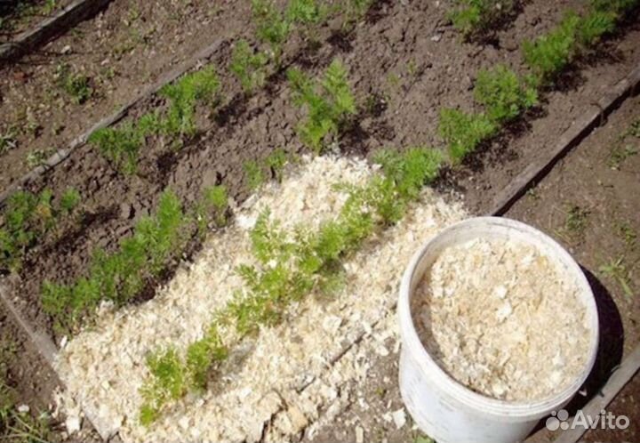 Опилки в мешках, (мульча), древесные опилки