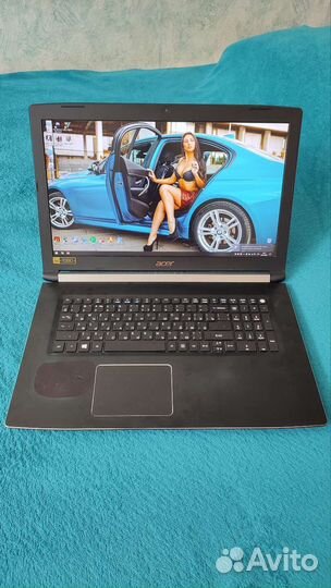 Свежий Игровой 17.3 Acer i3/8гб/nvme 512гб/MX130