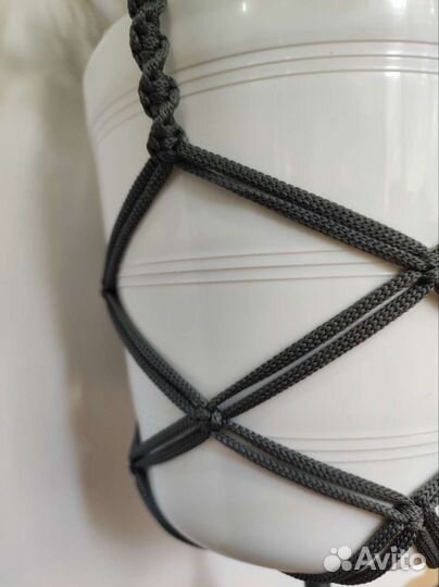 Кашпо для цветов подвесное (макраме)