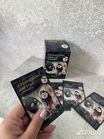 Маска пленка для лица против черны точек