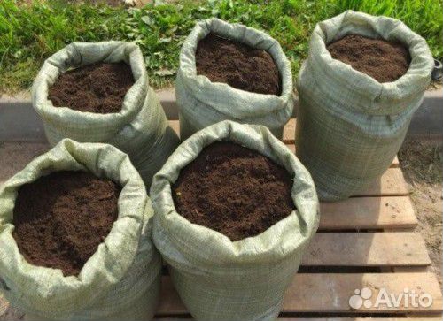 Торф, навоз, песок в мешках
