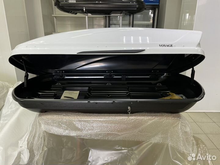 Автобокс Voyage 440л 175см цвет Белый глянец