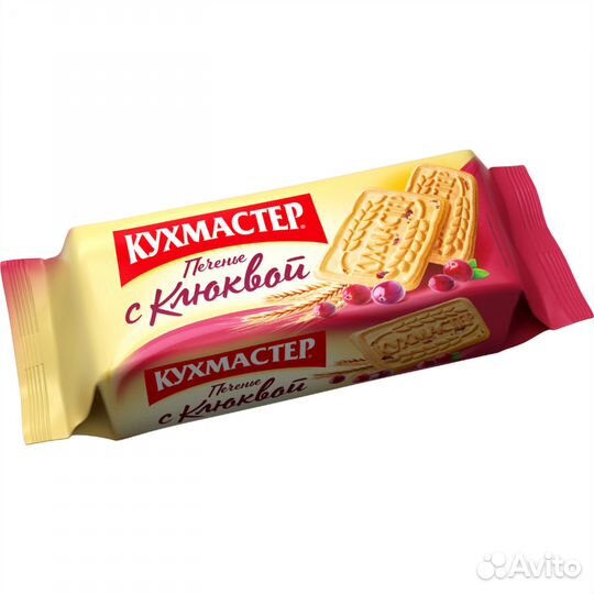 Сахарное печенье Кухмастер с Клюквой 170г