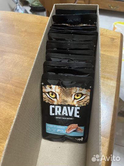 Корм влажный для взрослых кошек Crave с лососем