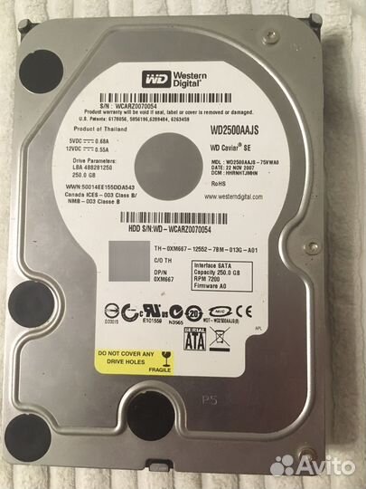 Жесткий диск SATA hdd 3.5