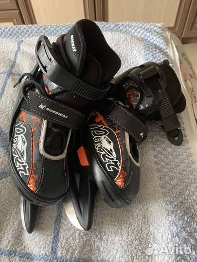 Коньки детские раздвижные новые