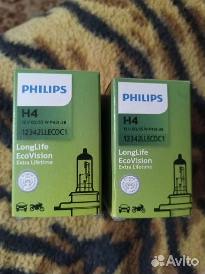 Лампа галогенная Philips цоколь h4