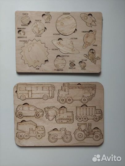 Пазлы деревянные конструктор нейродоска