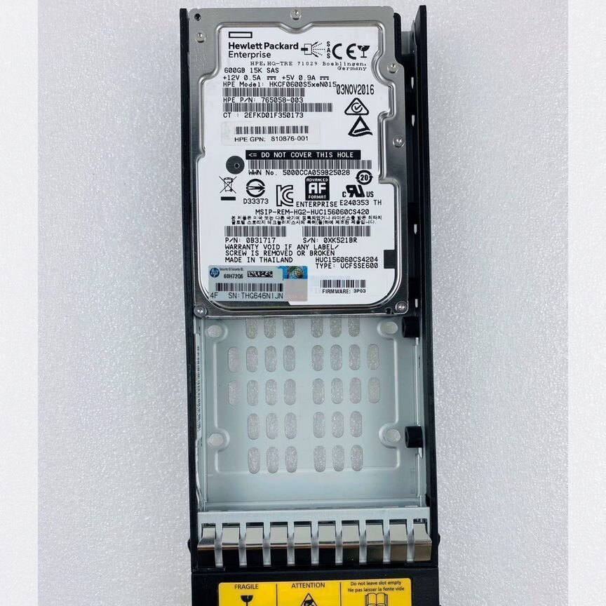 [810764-001] Жесткий Диск Hp 3par 12g Sas 2,5 810764-001