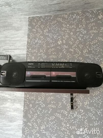 Магнитафон двух кассетный sanyo m w719k рабочий