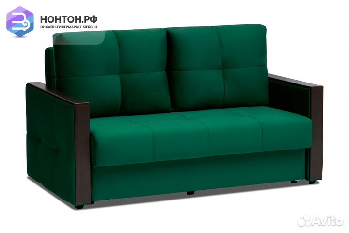 Диван еврокнижка Инсайд изумрудный