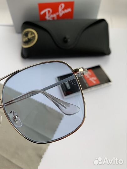 Очки Ray Ban Aviator авиаторы прозрачные