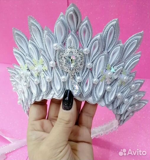 Ободок снежинка