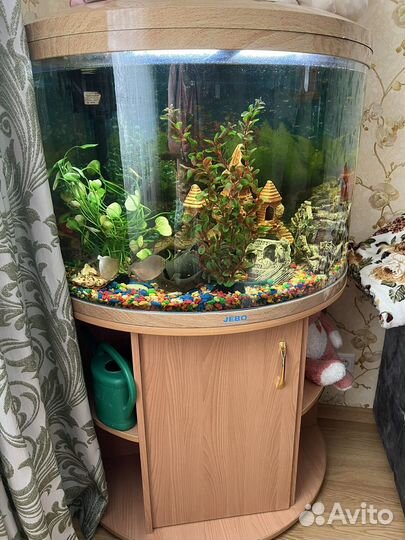 Аквариум панорамный jebo на 169 литров