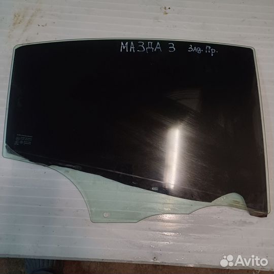 Стекло заднее левое правое двери Мазда 3бк