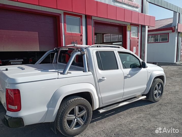 Рейлинги Фольксваген Амарок серые в штатные места