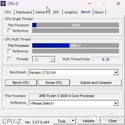 Процессор AMD Ryzen 5 3600