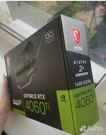 Видеокарта MSI nvidia RTX 4060 Ti ventus (RTX 4060