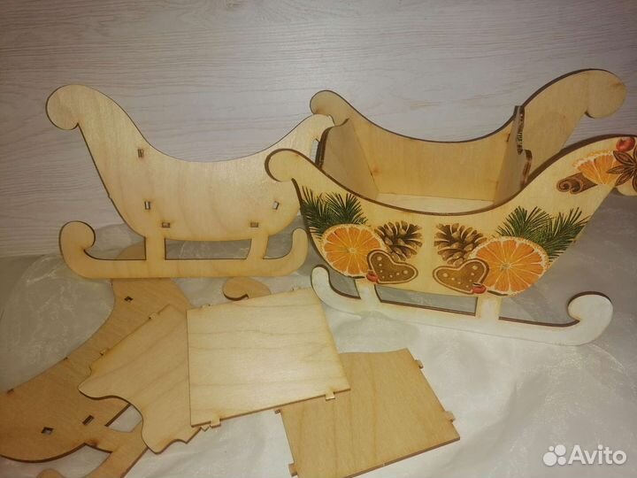 Сани для декора