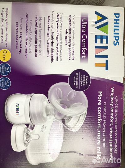 Молокоотсос avent электрический