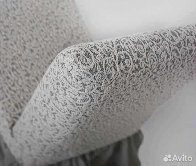 Чехлы на стулья со спинкой 2 шт набор, Молочный