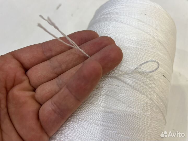 Нить 1мм капроновая бабина 2000m белая