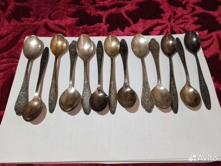 Мельхиоровые чайные ложки,ссср