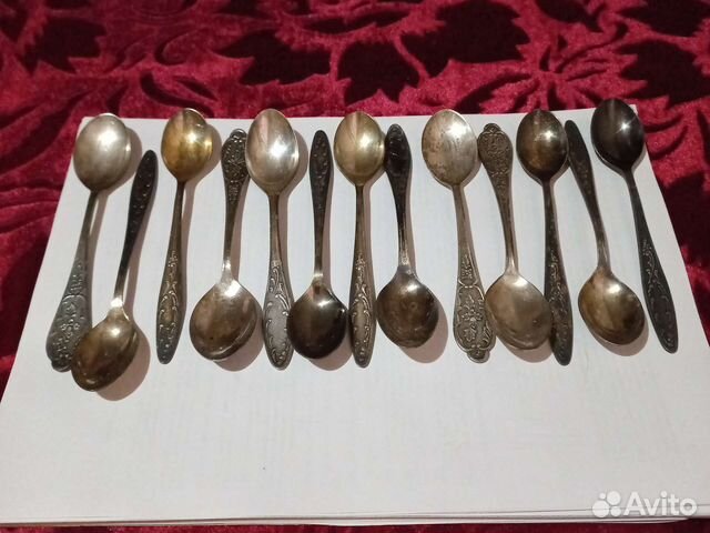 Мельхиоровые чайные ложки,ссср