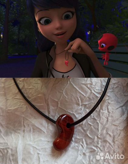 Талисман Леди Баг: кулон Кватагама (яшма)