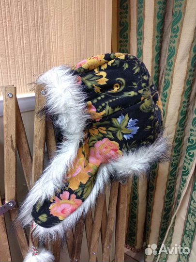 Шапка ушанка женская