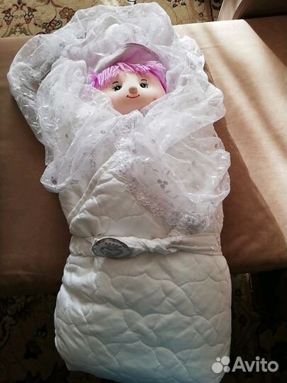 Конверт-трасформер для новорождённого, очень тёплы