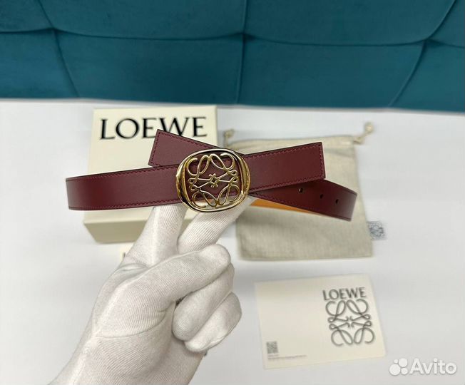 Loewe двусторонний ремень Anagram Ellipse 3cm