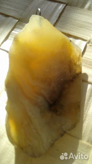 Агат слоистый, кулон