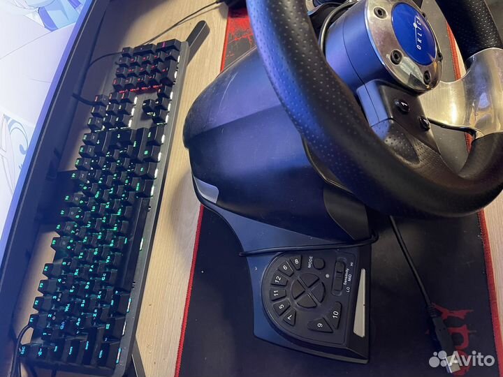 Игровой руль oklick w-3 sportline